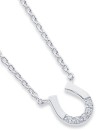 Sterling-Silver-Cubic-Zirconia-Horseshoe-Necklet Sale