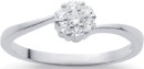 Sterling-Silver-Cubic-Zirconia-Cluster-Ring Sale