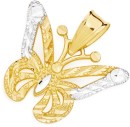 9ct-Two-Tone-Butterfly-Pendant Sale
