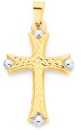 9ct-Two-Tone-Celtic-Cross-Pendant Sale