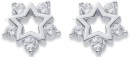 Sterling-Silver-Cubic-Zirconia-Star-Studs Sale