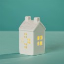 Christmas-Wishes-Ceramic-Snowflake-House-LED-Small Sale