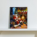 Christmas-Wishes-Santa-by-the-Fire-LED-Wall-Art Sale