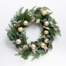 Christmas-Wishes-Champagne-Xmas-Wreath-55cm Sale