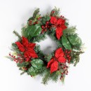 Christmas-Wishes-Xmas-Poinsettia-Wreath-55cm Sale