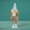 Christmas-Wishes-Angel-On-Stand-Brown-Dress Sale