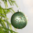Christmas-Wishes-Green-Leaf-Bauble Sale