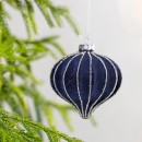 Christmas-Wishes-Blue-Velvet-Hanging-Decor Sale
