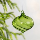 Christmas-Wishes-Green-Glass-Bauble Sale