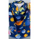 Printed-Velour-Kids-Poncho-Fish Sale