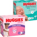 Huggies-Jumbo-Ultra-Dry-Nappies-64-108-Pack-or-Nappy-Pants-48-62-Pack Sale