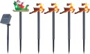 NEW-Arlec-5-Pce-Solar-LED-Santa-Sleigh-Deer-Stake-Light Sale