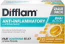 Difflam-Anti-Inflammatory-Antibacterial-Honey-Lemon-Lozenges-32s Sale