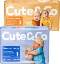 Cute-Co-Nappies-30-54-Pack-or-Nappy-Pants-28-34-Pack Sale