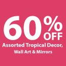 60-off-Assorted-Tropical-Decor-Wall-Art-Mirrors Sale