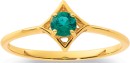 9ct-Created-Emerald-Star-Ring Sale