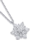 Sterling-Silver-Cubic-Zirconia-Snowflake-Pendant Sale