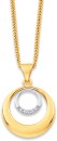 9ct-Two-Tone-Diamond-Circle-Pendant Sale