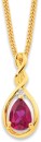 9ct-Created-Ruby-Diamond-Pendant Sale