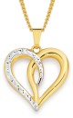 9ct-Two-Tone-Heart-Pendant Sale