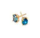 9ct-London-Blue-Topaz-Studs Sale