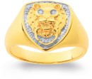 9ct-Diamond-Lion-Head-Ring Sale