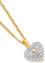 9ct-Diamond-Padlock-Heart-Pendant Sale