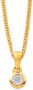 9ct-Diamond-Bezel-Set-Pendant Sale