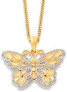 9ct-Diamond-Butterfly-Pendant Sale