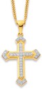 9ct-Diamond-Cross-Pendant Sale