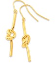 9ct-Tube-Knot-Earrings Sale