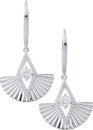 Sterling-Silver-Cubic-Zirconia-Diamond-Shaped-Drop-Earrings Sale