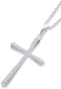 Sterling-Silver-Cubic-Zirconia-Cross-Pendant Sale