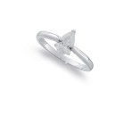 Sterling-Silver-Cubic-Zirconia-Solitaire-Ring-Size-N Sale