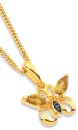 Eliza-9ct-Citrine-Black-Diamond-Butterfly-Pendant Sale