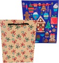 Christmas-Bag-Medium-Gingerbread-Bows-or-Tree-Printed Sale