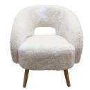 Design-Plus-Faux-Fur-Chair-White Sale