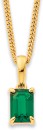 9ct-Created-Emerald-Bale-Pendant Sale