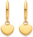9ct-Heart-Drop-Huggies-Earrings Sale