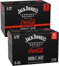 NEW-Jack-Daniels-Double-Jack-Coca-Cola-or-Zero-Sugar-7-6-x-330ml-Cans Sale