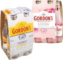 Gordons-Gin-Tonic-7-or-Gordons-Premium-Pink-Gin-Soda-4-4-x-250ml-Bottles Sale