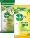 Dettol-Disinfectant-Cleaning-Wipes-110-Pack-or-Floor-Wipes-25-Pack Sale