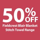50-off-Fieldcrest-Blair-Blanket-Stitch-Towel-Range Sale