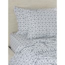 Hush-100-Cotton-Printed-Flannelette-Flat-or-Fitted-Sheets-or-Pillowcase-Pair-Tile Sale