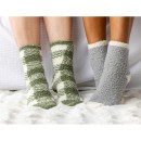 bbb-Sleep-Classic-2-Pack-Check-Grey-Bed-Socks Sale