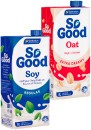 Sanitarium-So-Good-Oat-or-Soy-Milk-1L Sale
