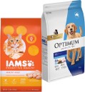 IAMS-Chicken-Cat-Food-159kg-or-Optimum-Dog-Food-3kg Sale