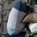 Woolrest-Wool-Cushion-Blue Sale