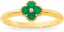 9ct-Emerald-Clover-Ring Sale