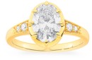 14ct-2ct-Oval-Lab-Grown-Diamond-Ring-with-Shoulder-Stone Sale